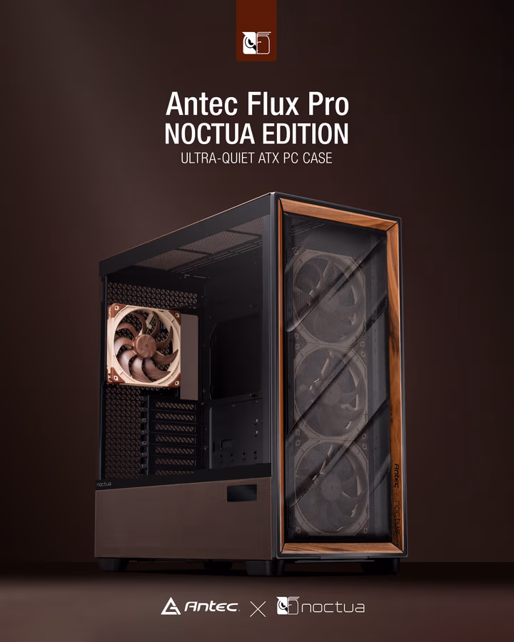 Antec and Noctua introduce Antec Flux Pro Noctua Edition PC case 1 noctua antec case build launch web