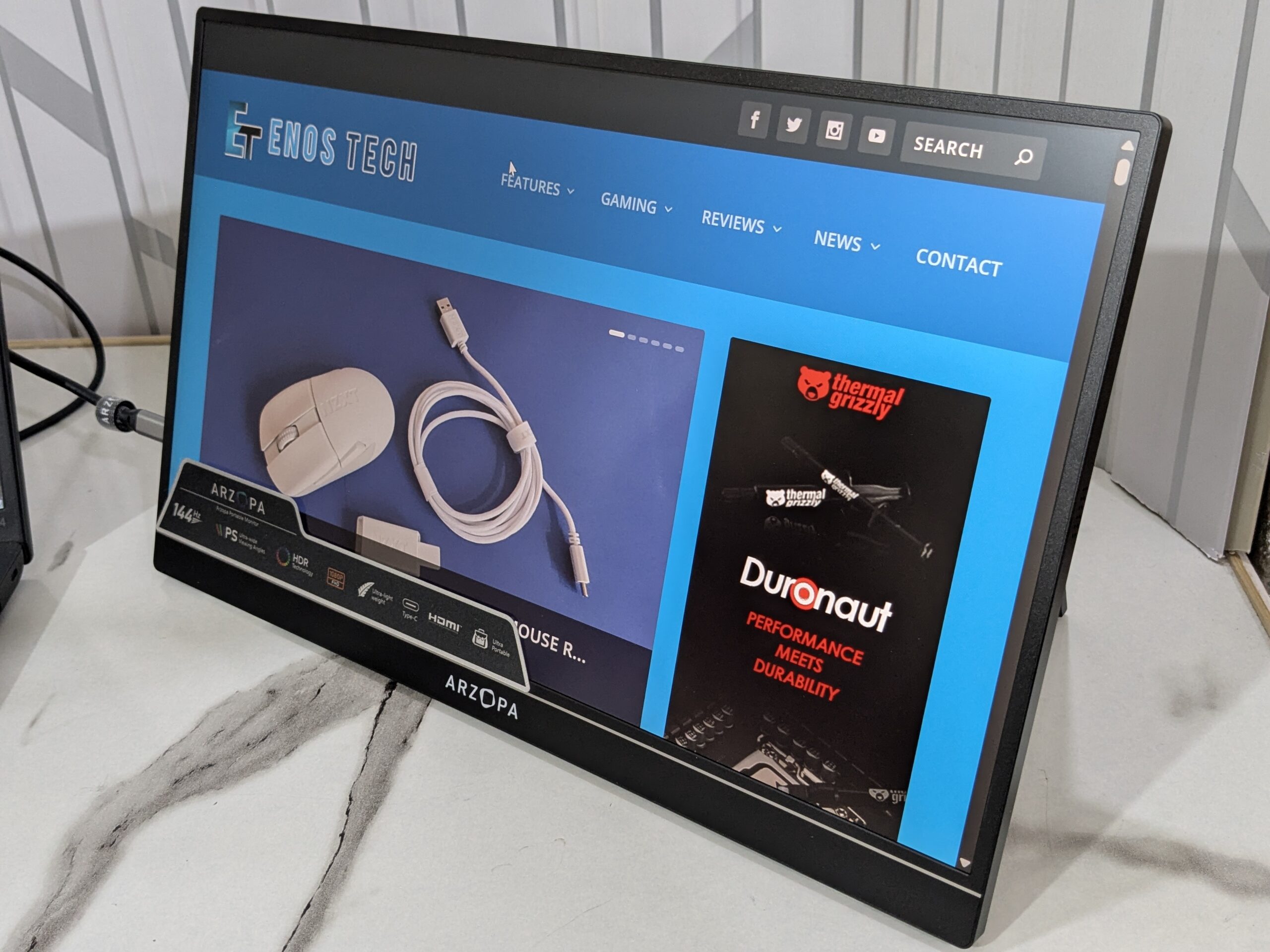 Arzopa Z1FC portable monitor review: a useful screen for work and