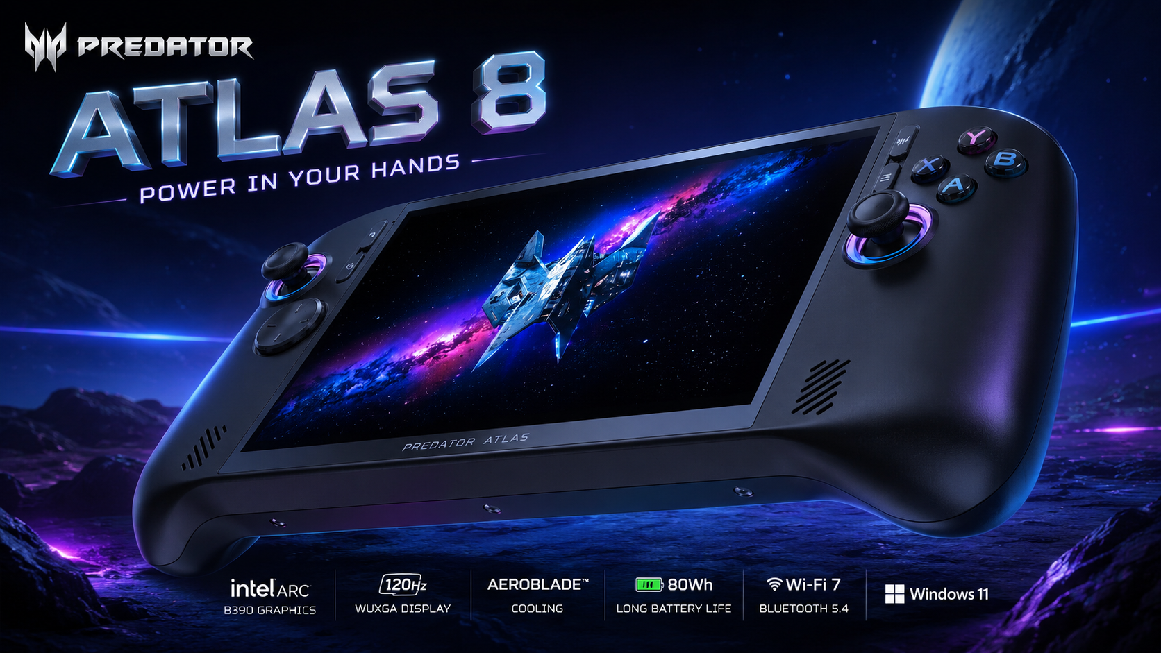 Acer Predator Atlas 8 brings powerful handheld gaming with Intel Arc graphics
