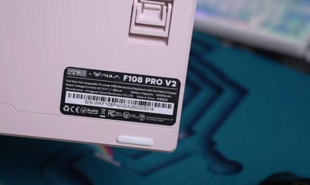 Epomaker F108 Pro V2 brings bigger battery and smart upgrades