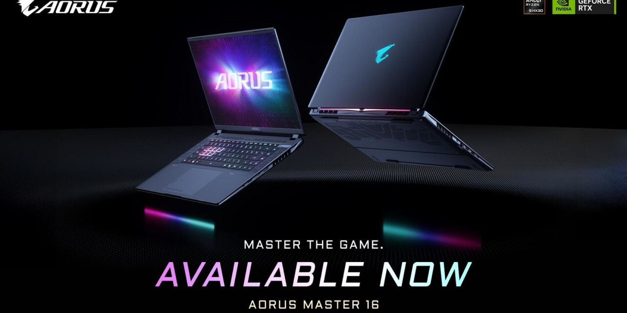 Gigabyte launches powerful AORUS MASTER 16 gaming laptop with AI features