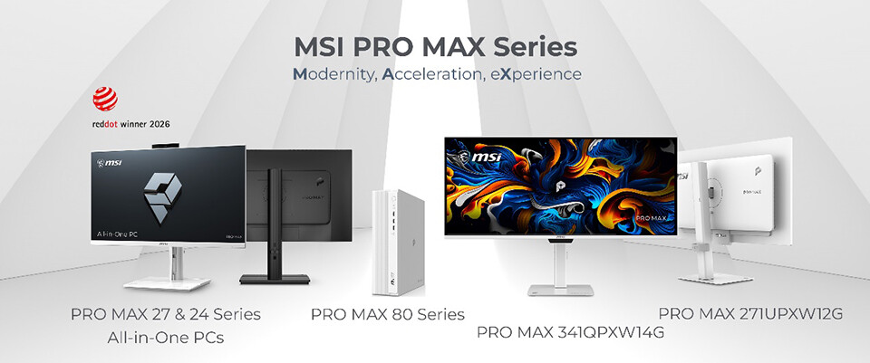 MSI PRO MAX lineup brings stylish and powerful work solutions at COMPUTEX 2026