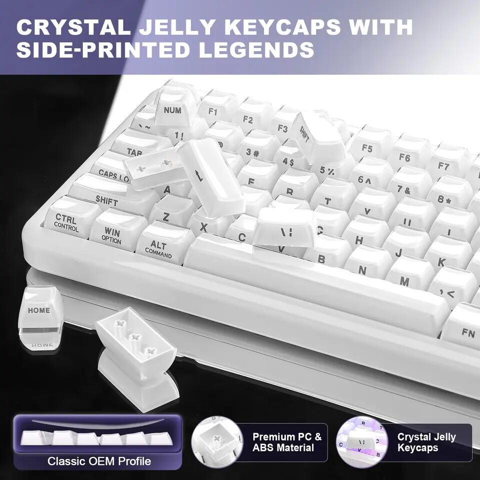 YUNZII X98 Solid QMKVIA Mechanical Keyboard 9