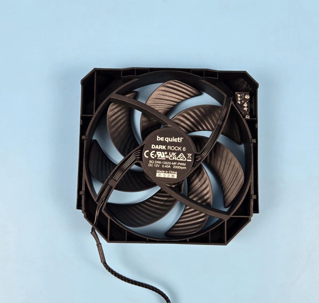 be quiet! Dark Rock 6 Air CPU Cooler Review 20 be quiet Dark Rock 6 Fan 2