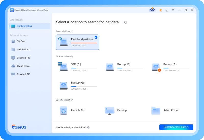 easeus data recovery wizard