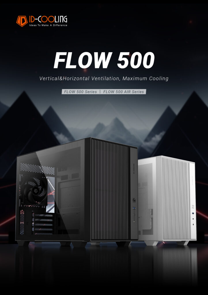 ID-Cooling Computex 2026 showcase highlights new PC cases and advanced cooling solutions 1 2.FLOW 500 AIR