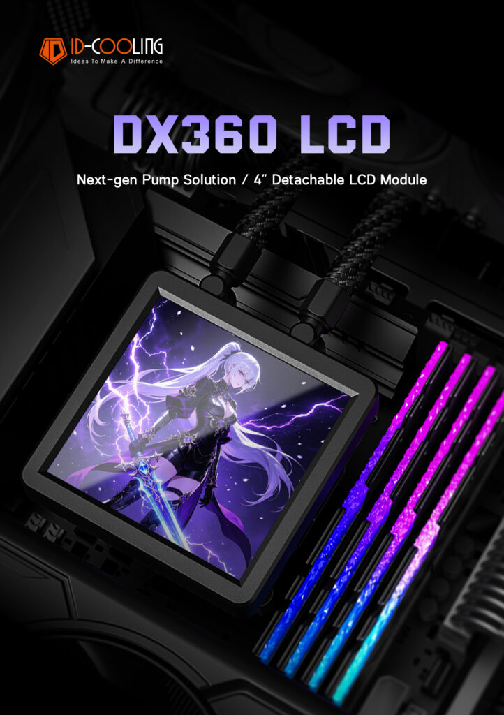 ID-Cooling Computex 2026 showcase highlights new PC cases and advanced cooling solutions 6 7.DX360 LCD