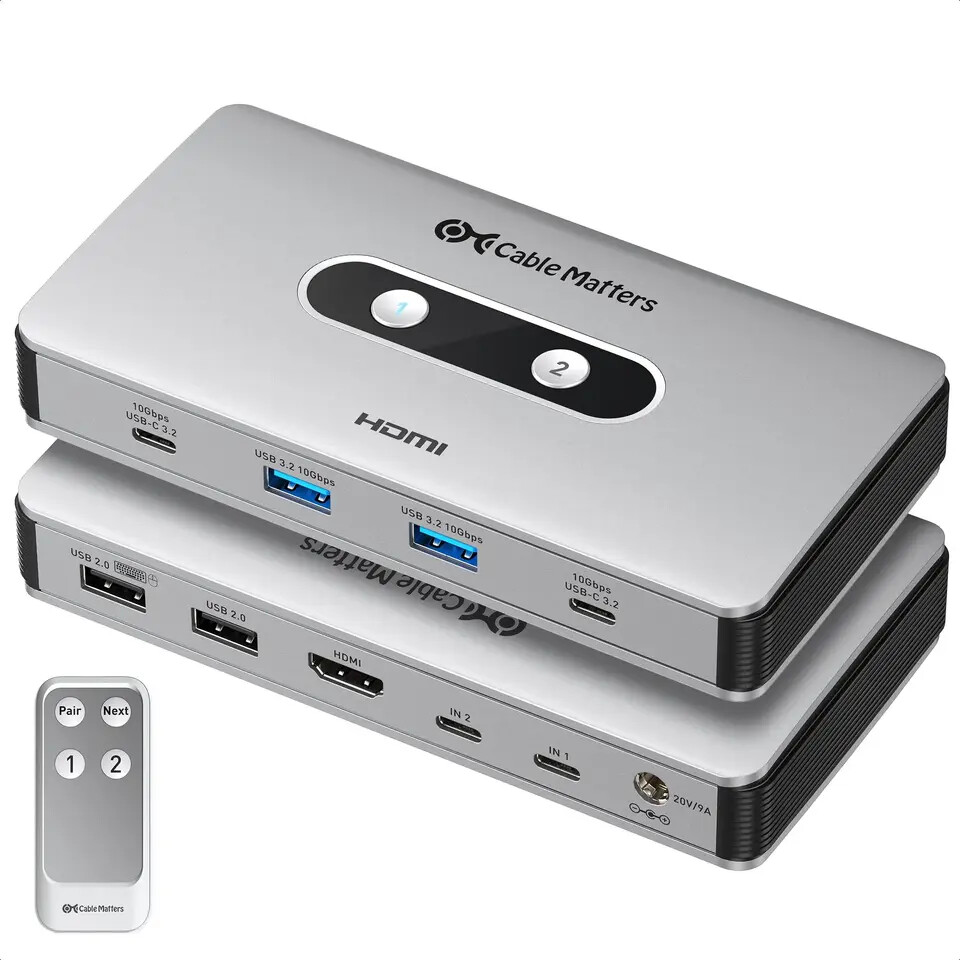 Cable Matters Launches New USB C KVM Switch for Dual Laptop Setups 1 Cable Matters USB C KVM Switch 2