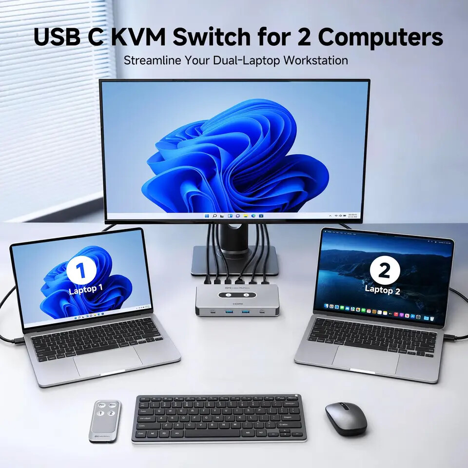 Cable Matters Launches New USB C KVM Switch for Dual Laptop Setups