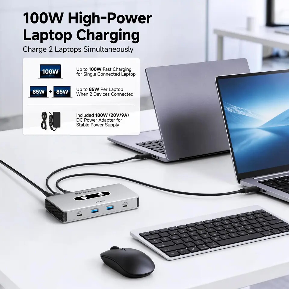 Cable Matters Launches New USB C KVM Switch for Dual Laptop Setups 3 Cable Matters USB C KVM Switch 6