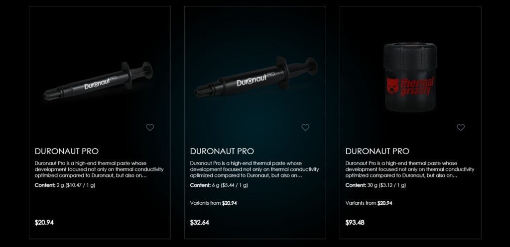 Thermal Grizzly Launches Improved Duronaut Pro and Hydronaut Pro Thermal Pastes 2 Key features of Duronaut Pro include