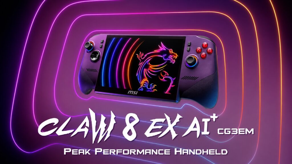 Handheld Gaming PCs Reach New Heights as Prices Continue to Rise 2 MSI Claw 8 EX AI+ gaming handheld (2)