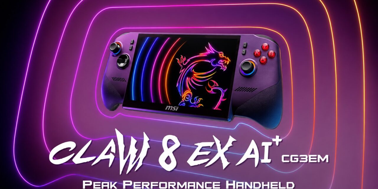 MSI launches powerful Claw 8 EX AI+ handheld with Intel Arc G3 graphics
