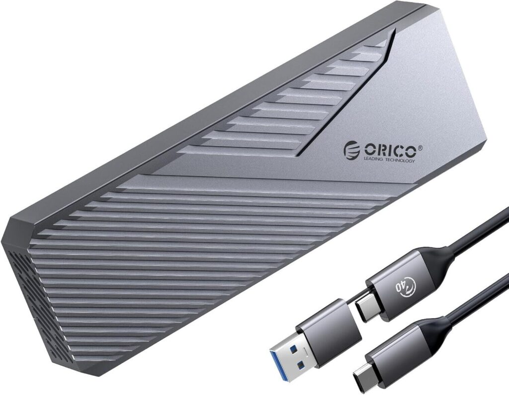Orico CNM2-U4-GY USB4 SSD Enclosure Brings Fast 40 Gbps Storage Performance 1 Orico CNM2 U4 GY portable SSD enclosure 4 1