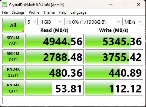 ORICO X50 Pro Thunderbolt80G Enclosure Review 32 Orico X50 Pro Thunderbolt 5 Enclosure Crystal Disk Mark Gen4x4 DRAMed