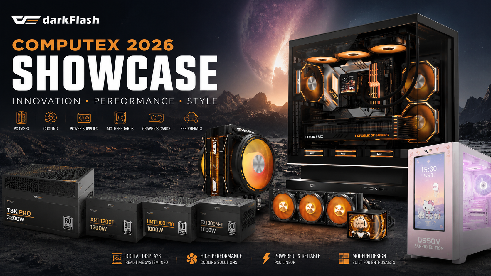 darkFlash Computex 2026 showcase brings fresh ideas for PC builders