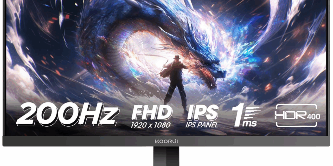 Deal – KOORUI G2711P 27 inch FHD Gaming Monitor 200Hz