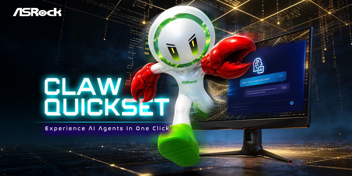 ASRock Makes Local AI Easy with New Claw Quickset Tool