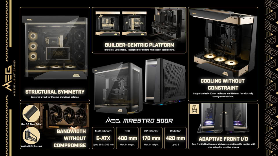 MSI MEG MAESTRO 900R PC case 7