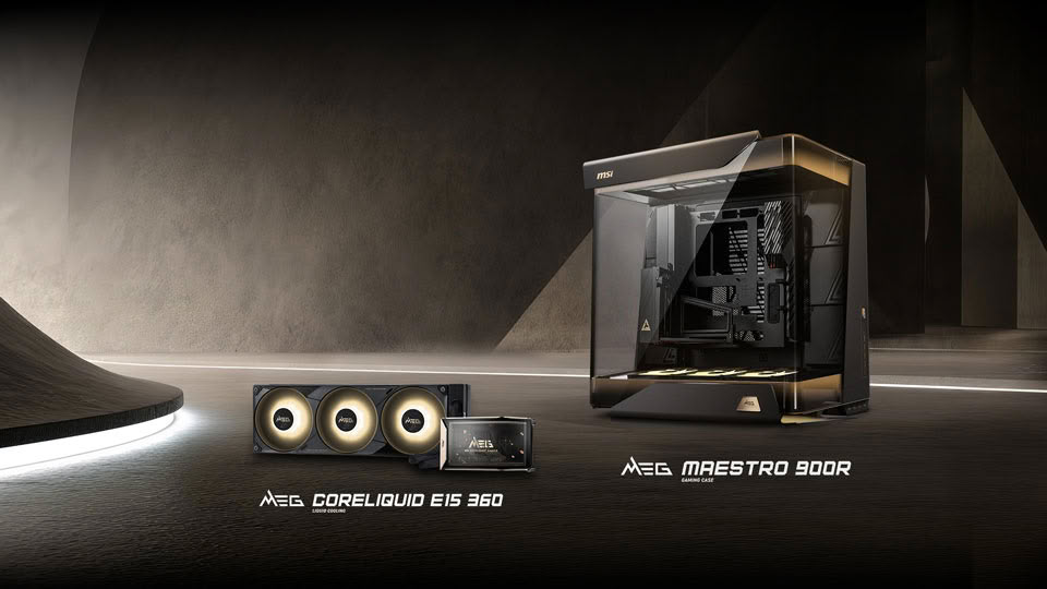 MSI Introduces Premium MEG MAESTRO 900R Case and CORELIQUID E15 360 Cooler