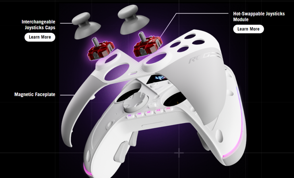 ASUS ROG Raikiri II Pro Brings Fast 8K Wireless Gaming and Long Battery Life 5 ROG Raikiri II Pro PC controller 3