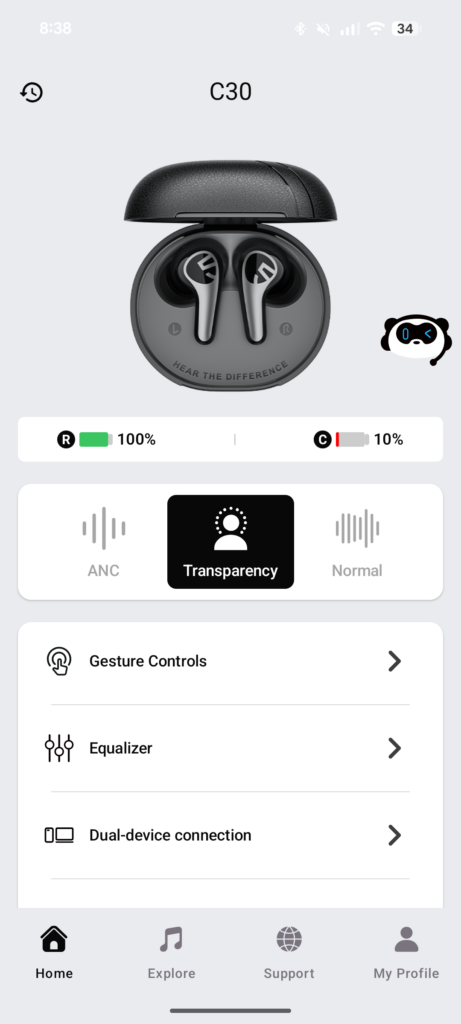 SOUNDPEATS C30 Review: Affordable Earbuds with LDAC, ANC, and 52-Hour Battery Life 13 SOUNDPEATS application 1