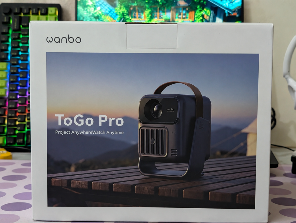 Wanbo ToGo Pro Review – A Portable Projector with a Built-In Battery and Google TV 2 Wanbo ToGo Pro Projector Box Back Side