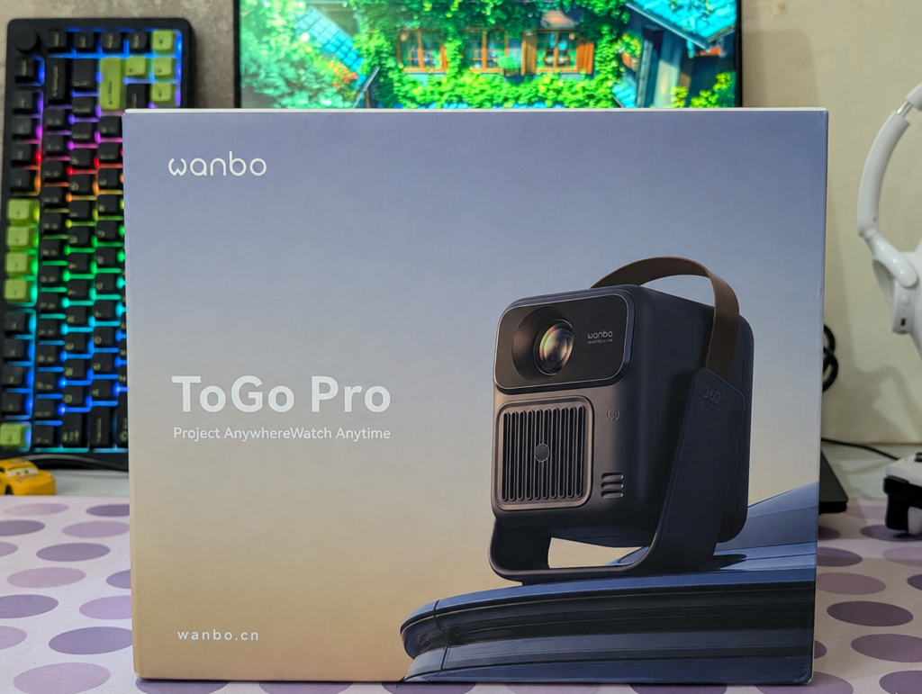 Wanbo ToGo Pro Review – A Portable Projector with a Built-In Battery and Google TV 1 Wanbo ToGo Pro Projector Box Front