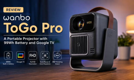 Wanbo ToGo Pro Review – A Portable Projector with a Built-In Battery and Google TV