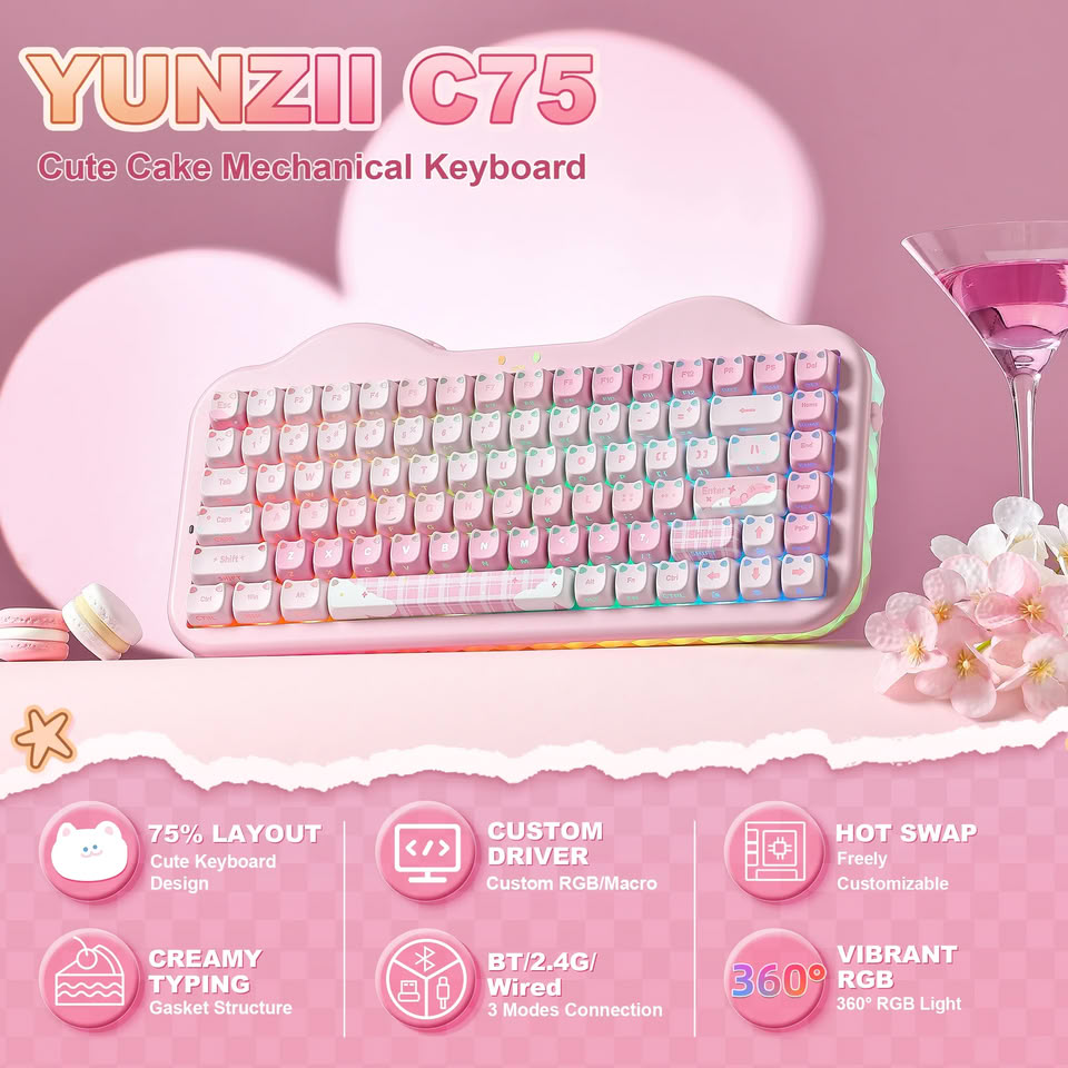 YUNZII C75 MAO Cake Kitten