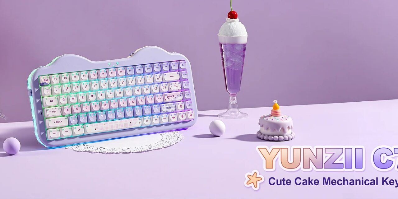 YUNZII C75 MAO Cake Kitten Keyboard Brings Cute Design and Great Features
