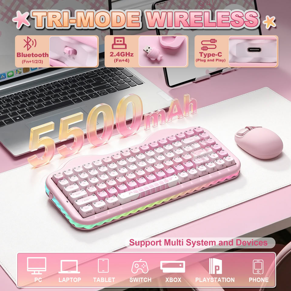 YUNZII C75 MAO Cake Kitten Keyboard 8