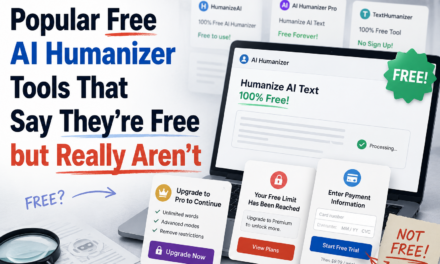 Popular Free AI Humanizer Tools That Say They’re Free but Really Aren’t